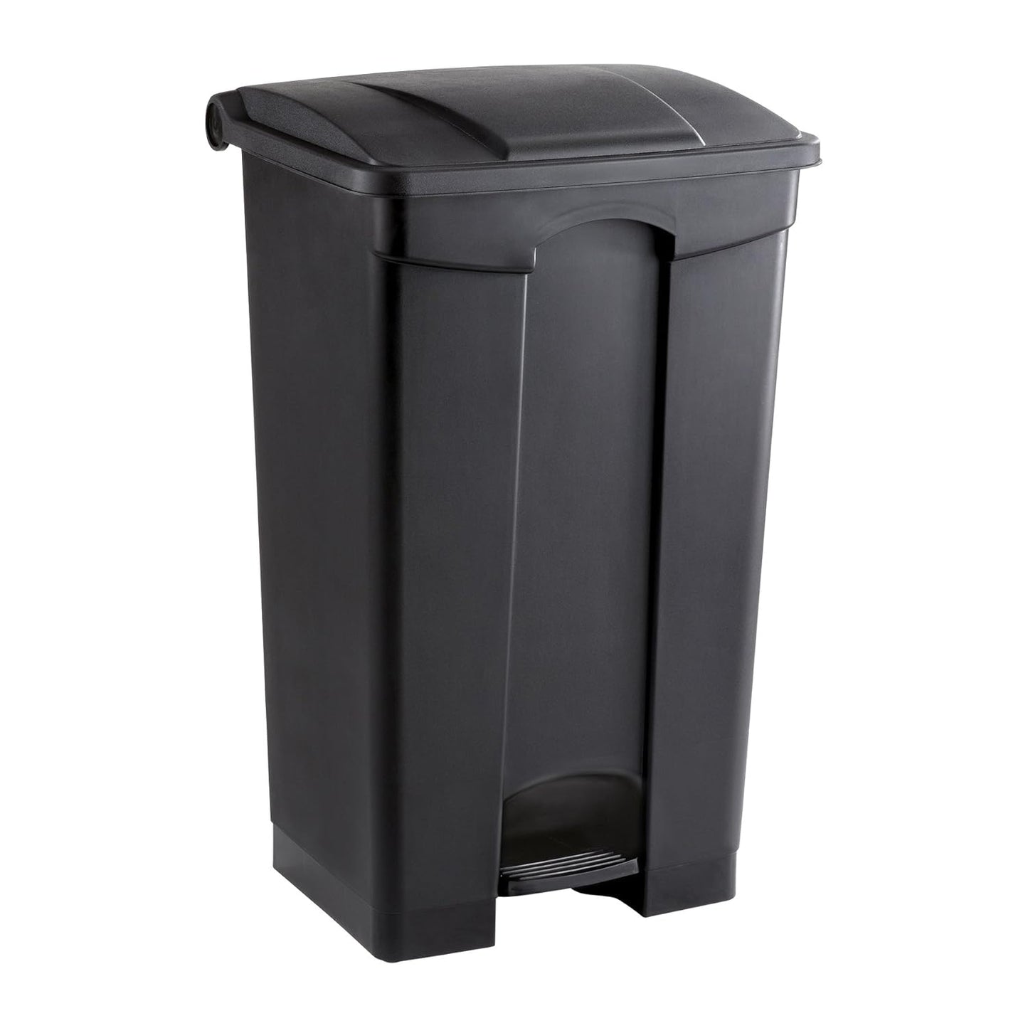 Safco Step On Plastic Trash Can with Foot Pedal, 23 Gallon Garbage Can for Kitchen, Indoor or