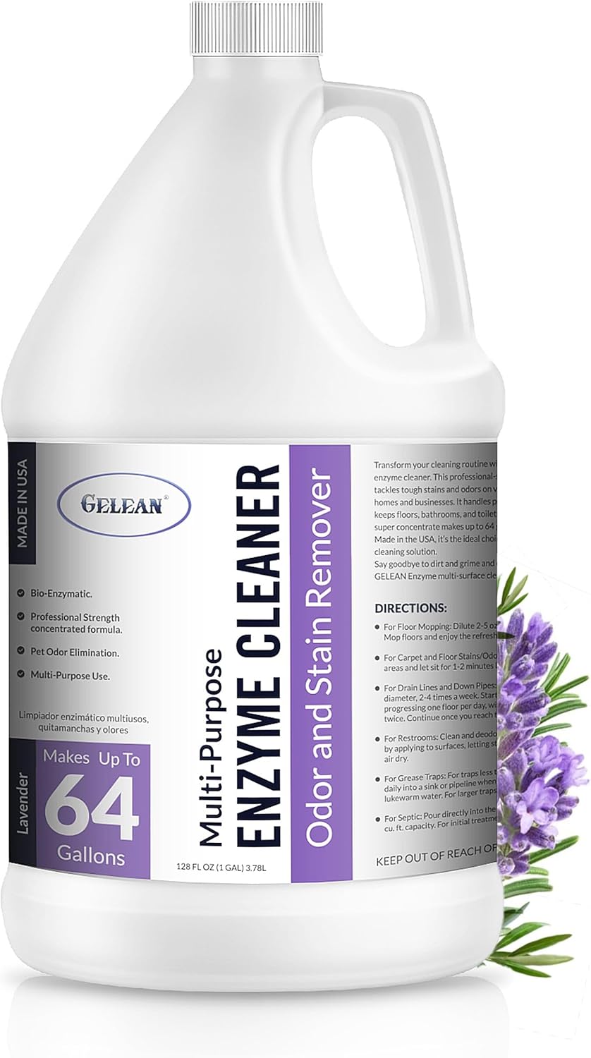 Multi-Purpose Probiotic Enzyme Cleaner, Made in USA - Pet Stain and Odor Remover - Concentrated