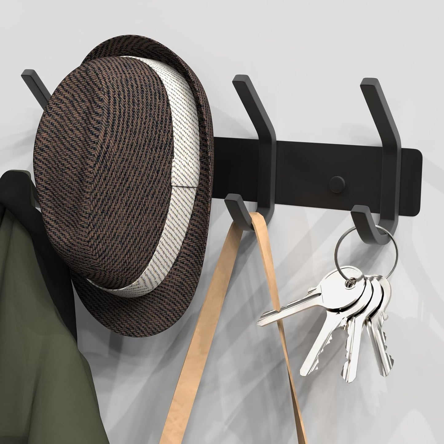 VAEHOLD Wall Hooks, Heavy Duty Aluminum Towel Hooks for Hanging Coat, Hat, Key, Clothes, Closet