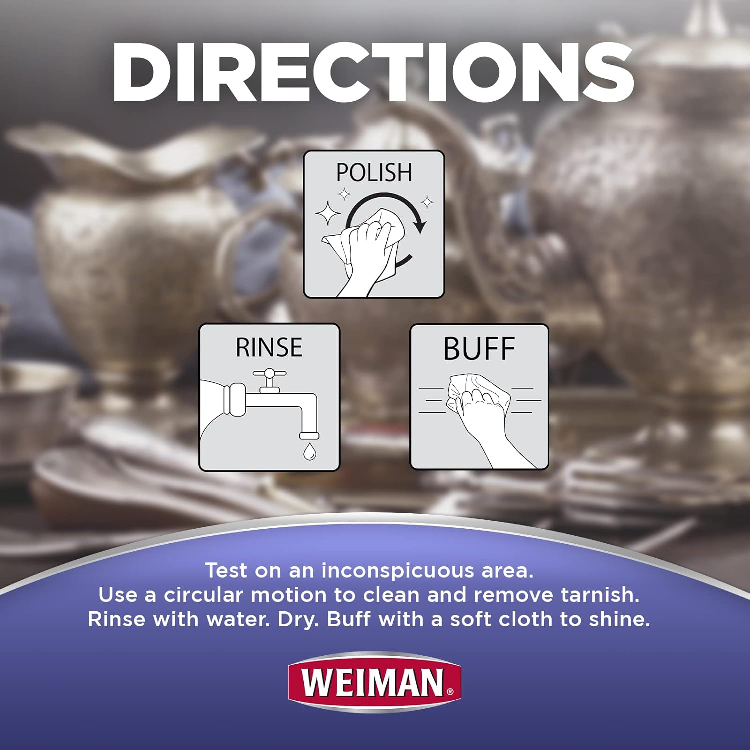 Weiman Jewelry Polish Cleaner, Tarnish Remover Wipes - 40 Count - Use on Silver Jewelry Antique