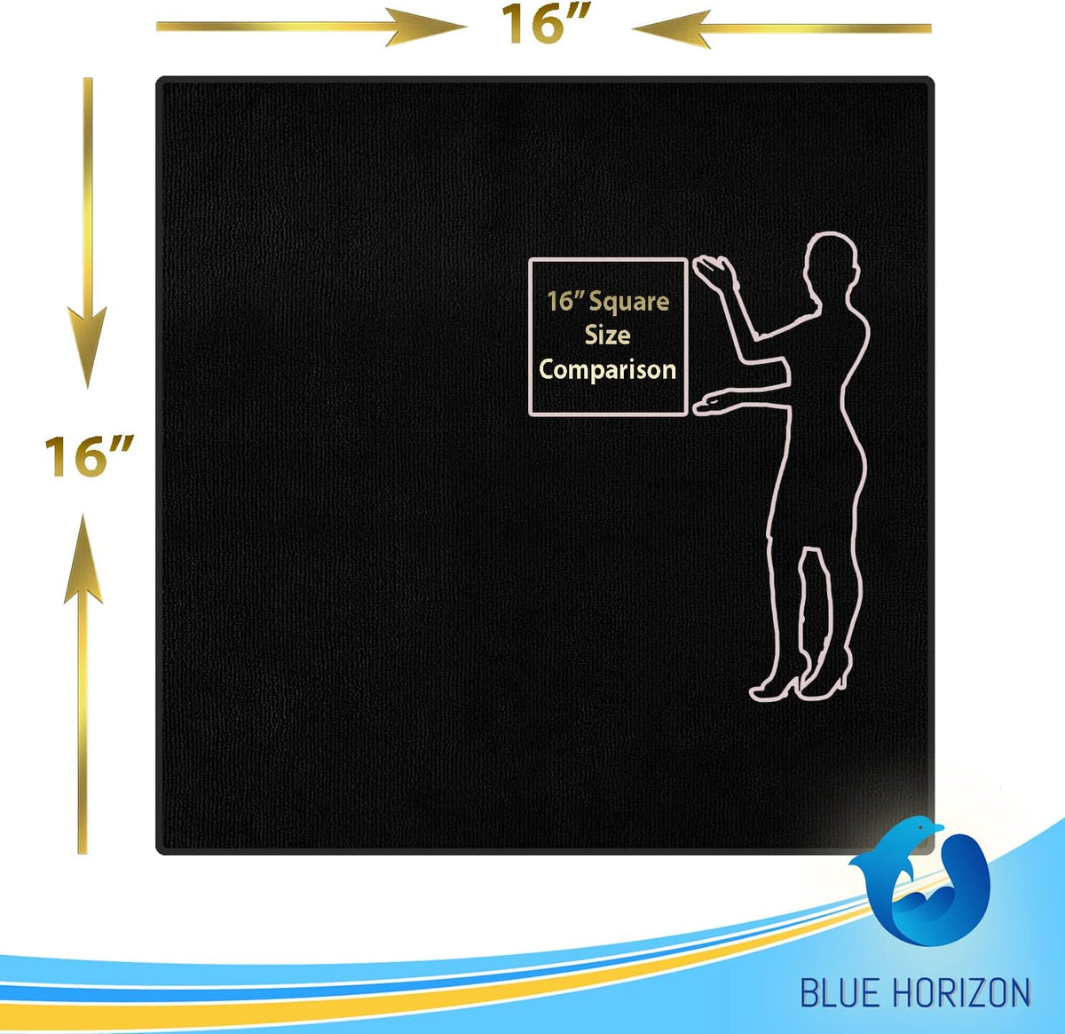 Blue Horizon Microfiber Cleaning Towels, 36-Pack Reusable Shop Towels, Ultra Soft Plush