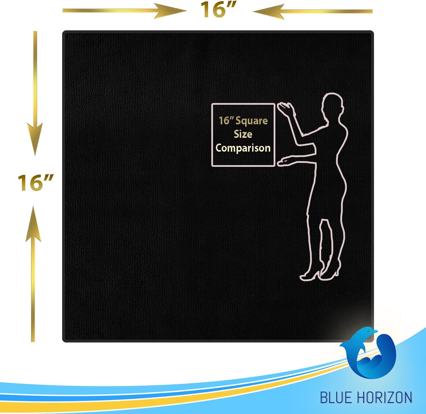 Blue Horizon Microfiber Cleaning Towels, 36-Pack Reusable Shop Towels, Ultra Soft Plush