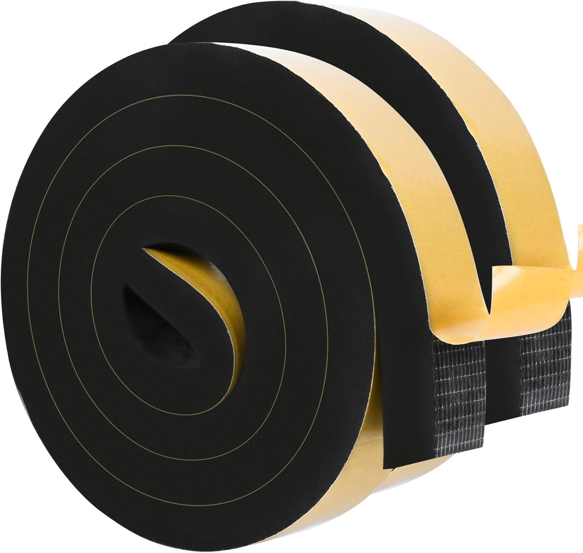 ToLanbbt Black Door Window Weather Stripping Self Adhesive Foam Tape High Density Foam Sealing