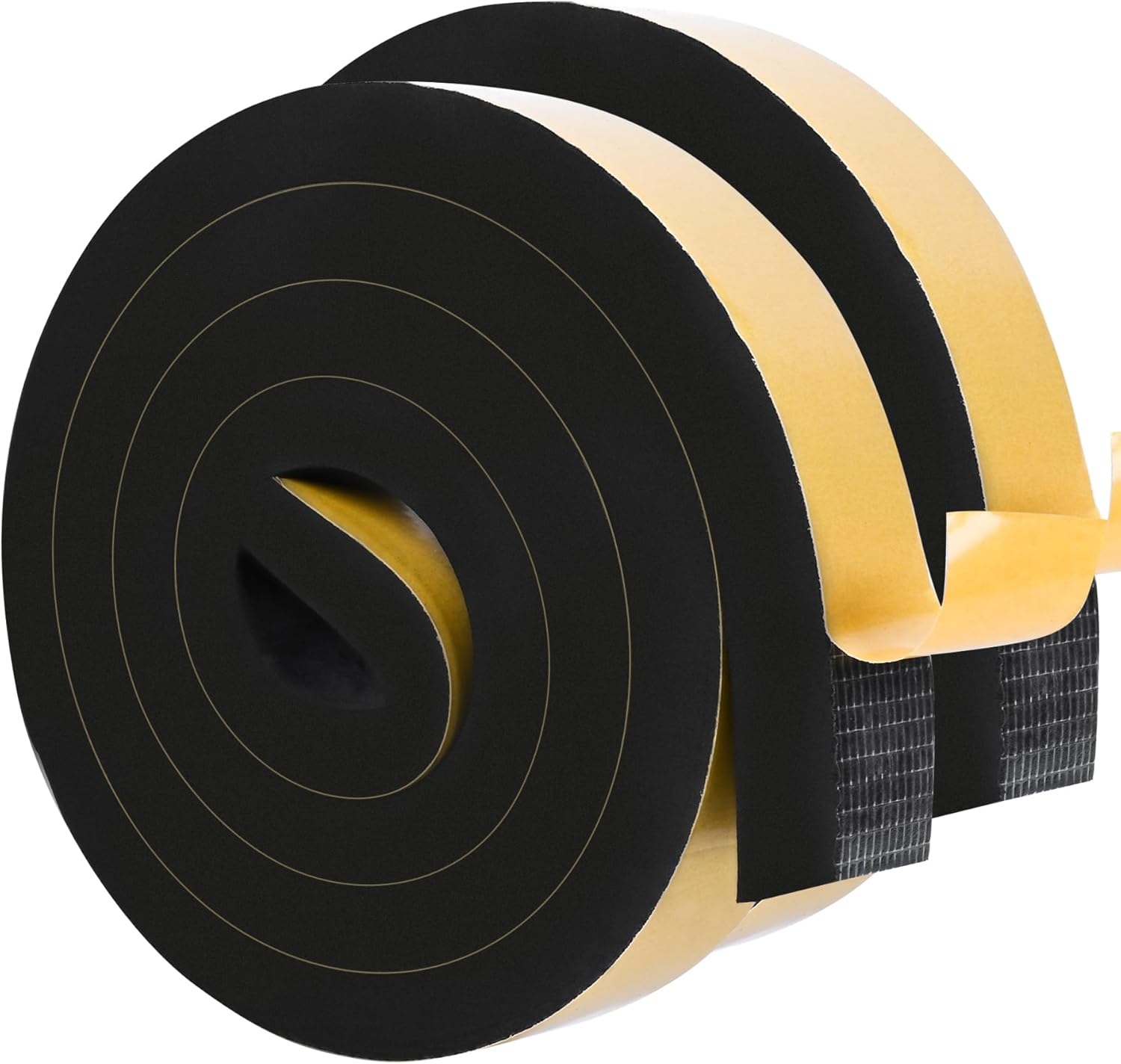 ToLanbbt Black Door Window Weather Stripping Self Adhesive Foam Tape High Density Foam Sealing