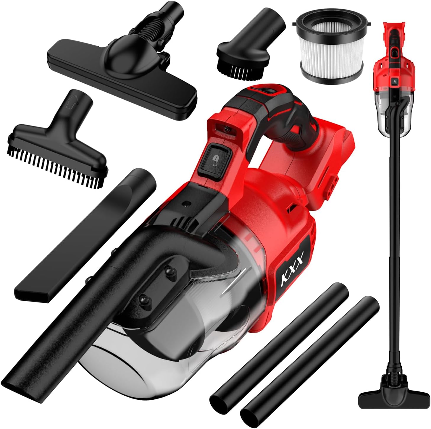 KXX Cordless Vacuum for Milwaukee M18 Battery, 5 in 1 Handheld Electric Vacuum Cleaner with 500W