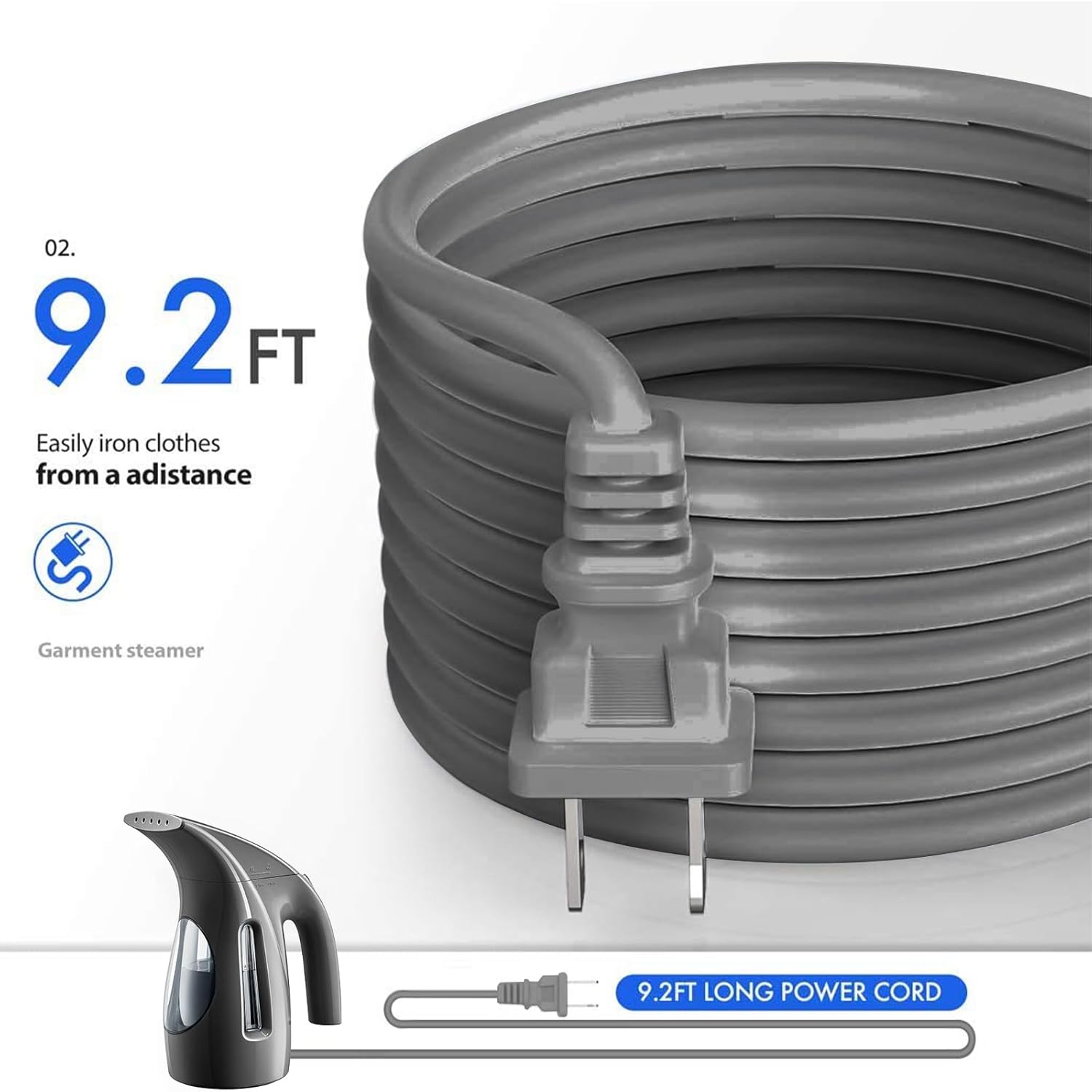 HiLIFE Steamer for Clothes, Portable Handheld Design, 240ml Big Capacity, 700W, Strong Penetrating