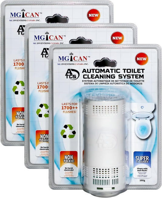 MGICAN Patented Automatic Toilet Cleaning System(ATCS) | Non-Toxic | Bleach Free & Long-Lasting |