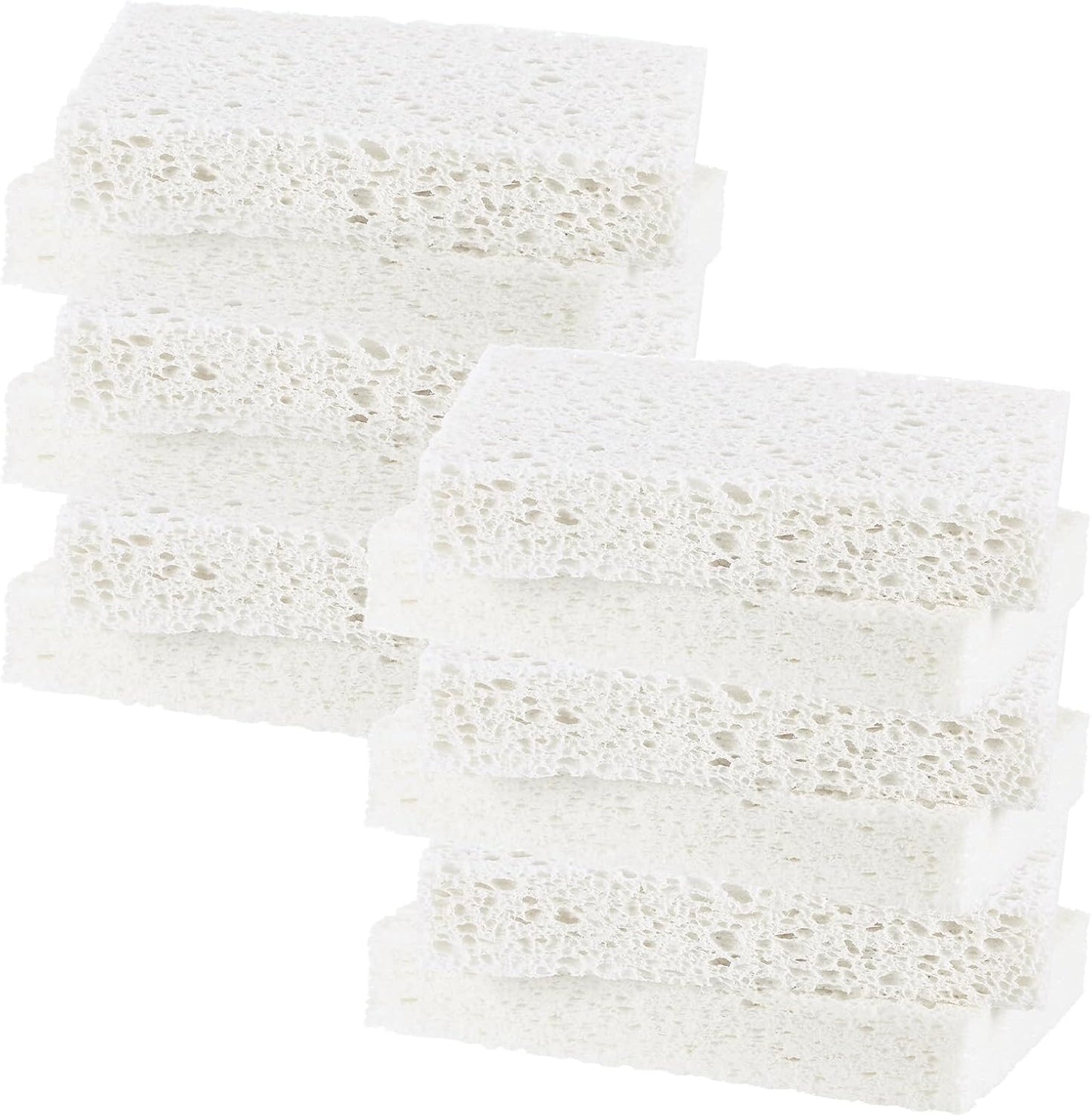 12-Pack Kitchen Sponges, Condense Eco Cellulose Non-Scratch Scrub Heavy Sponge for