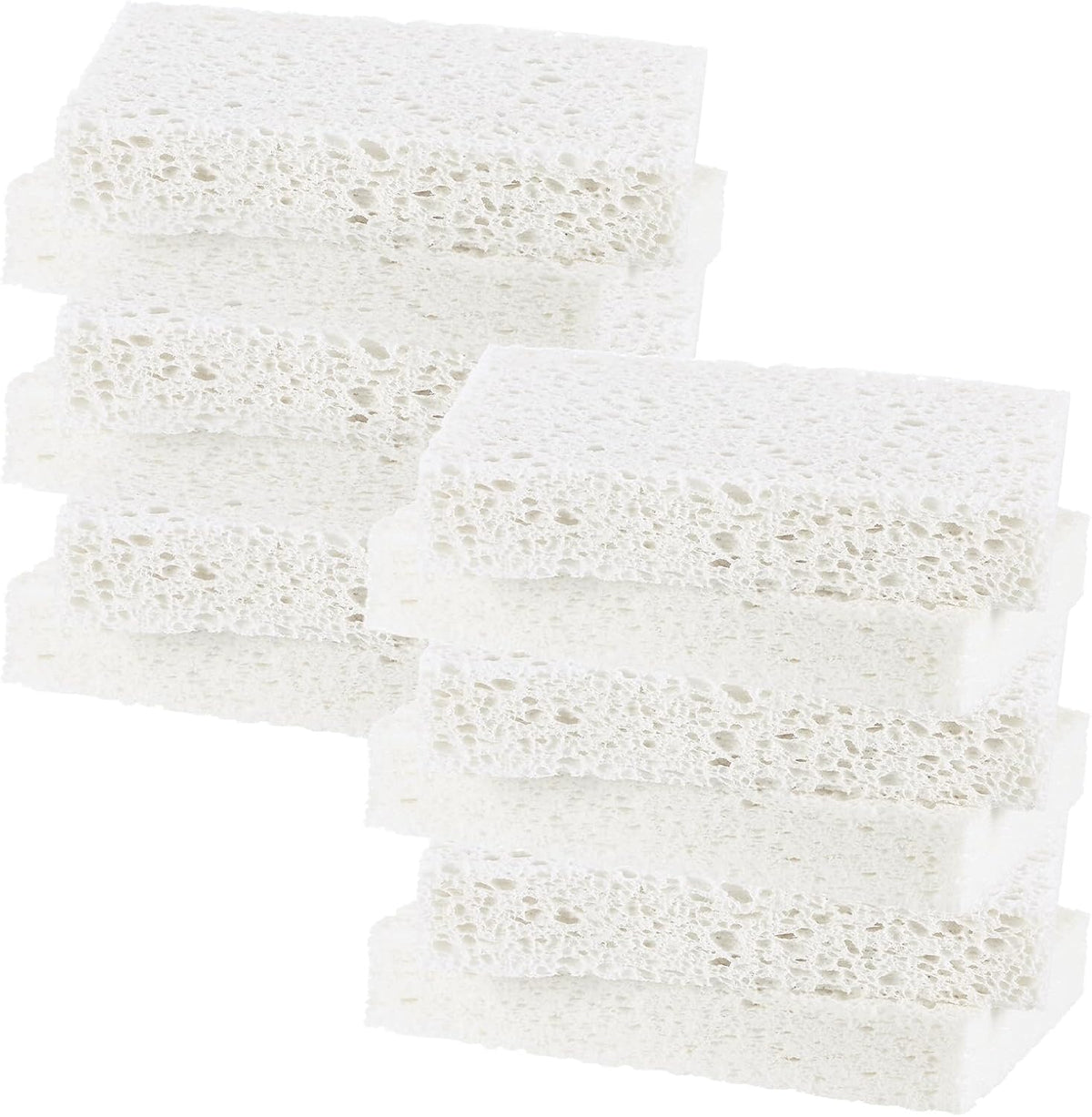 12-Pack Kitchen Sponges, Condense Eco Cellulose Non-Scratch Scrub Heavy Sponge for