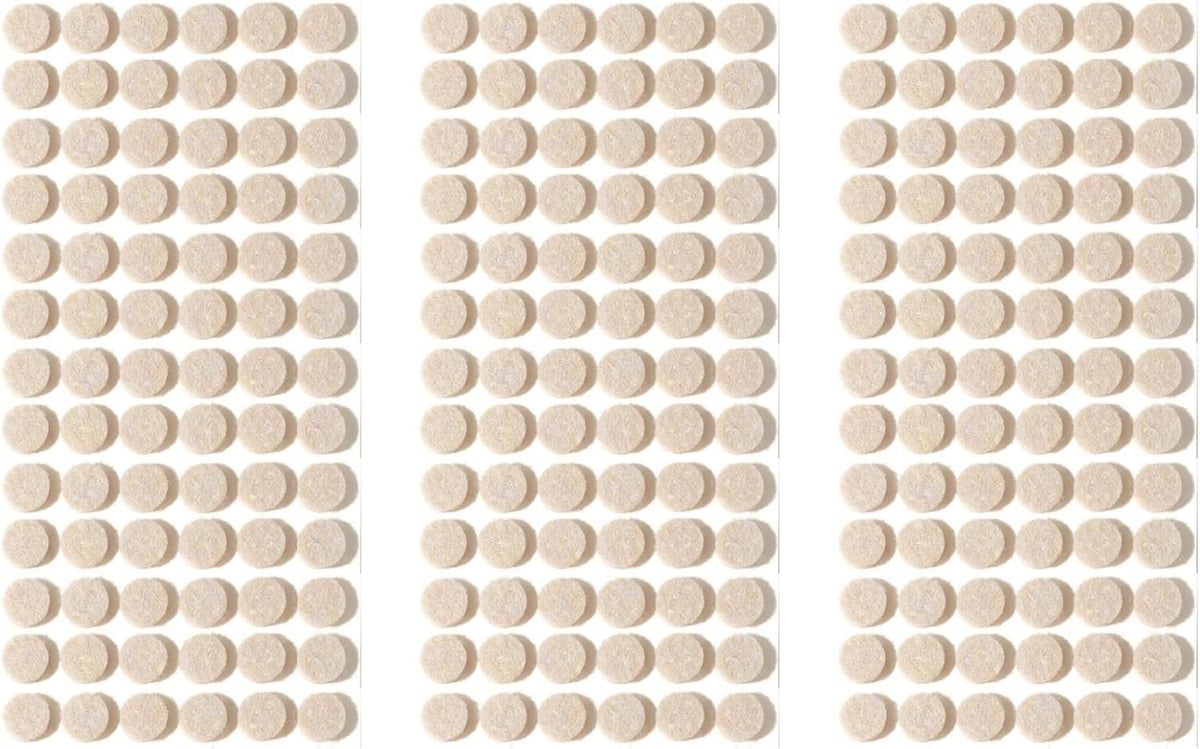 Furnigear Felt Pads Small 3/8" Felt Pads for Cabinet Doors Bumpers, Cabinet Cushion Dots Felt