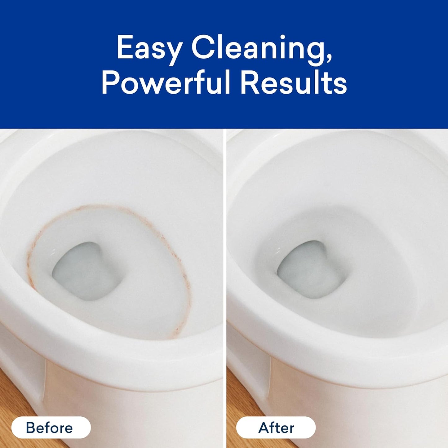 BLUELAND Toilet Bowl Cleaner Tablets, Starter Set, 14 Count with Tin, Lemon Cedar, Plastic-Free, No