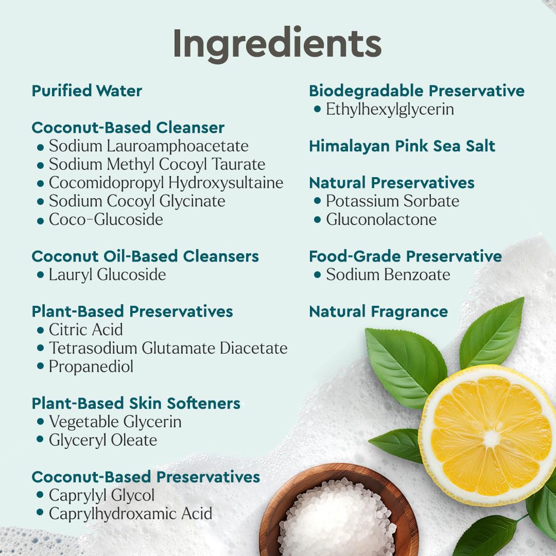 Puracy Body Wash Refill, Natural Body Wash, 98.6% Pure Plant Ingredients, Moisturizing Shower Gel