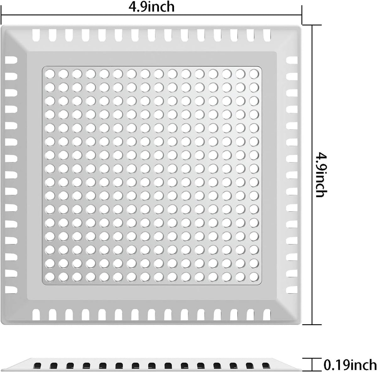 Hair Catcher/Drain Strainer/Shower Drain Cover for Bathroom Floor Drain, Stainless Steel and