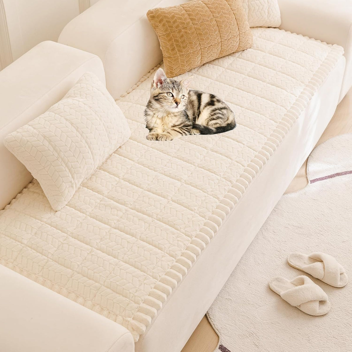 Mivnue Pet Couch Cover Protector Sofa Covers for Pets Washable Non Slip Couches and Sofas Dog Mat