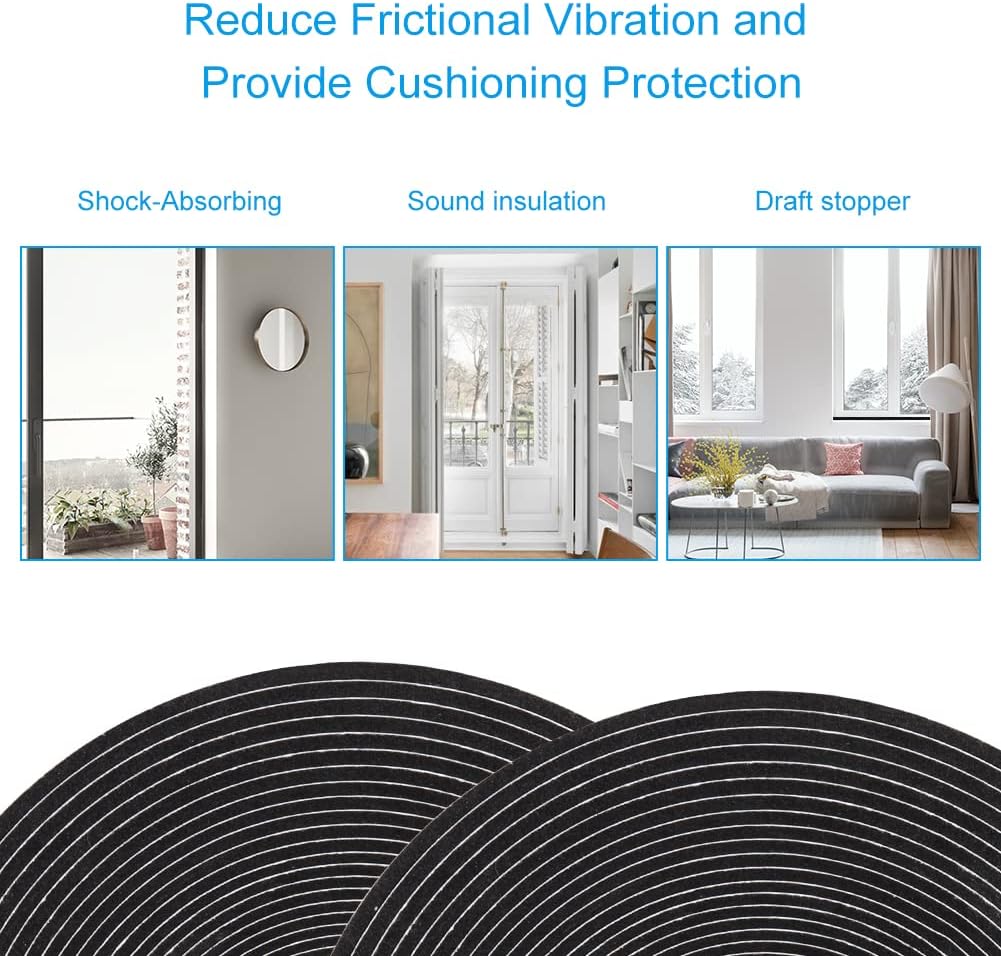 Seal Foam Tape,1/4 Inch W x 1/16 Inch T Weather Stripping for Door and Window,High Density Single