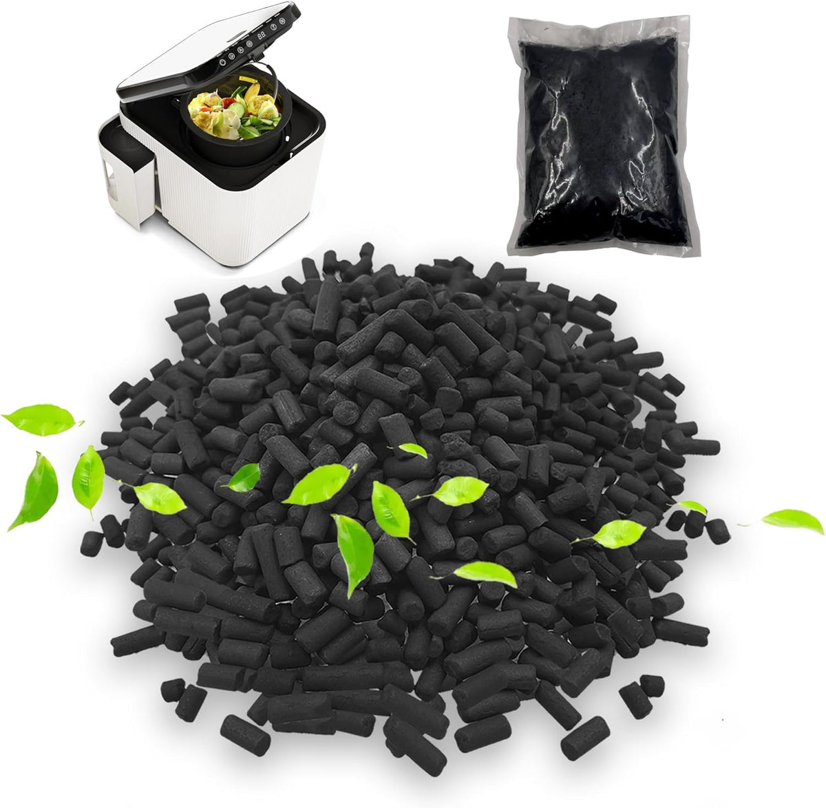 1.55 Pounds Oversized Pack Replacement Odor Absorbing Filter Refills for Smart Waste Kitchen