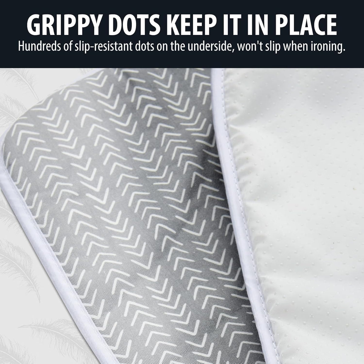 Seiritex Ironing Mat, Portable Ironing Pad 39.4 x 18.9 inch Table Top Iron Board 5 in 1 Travel Iron