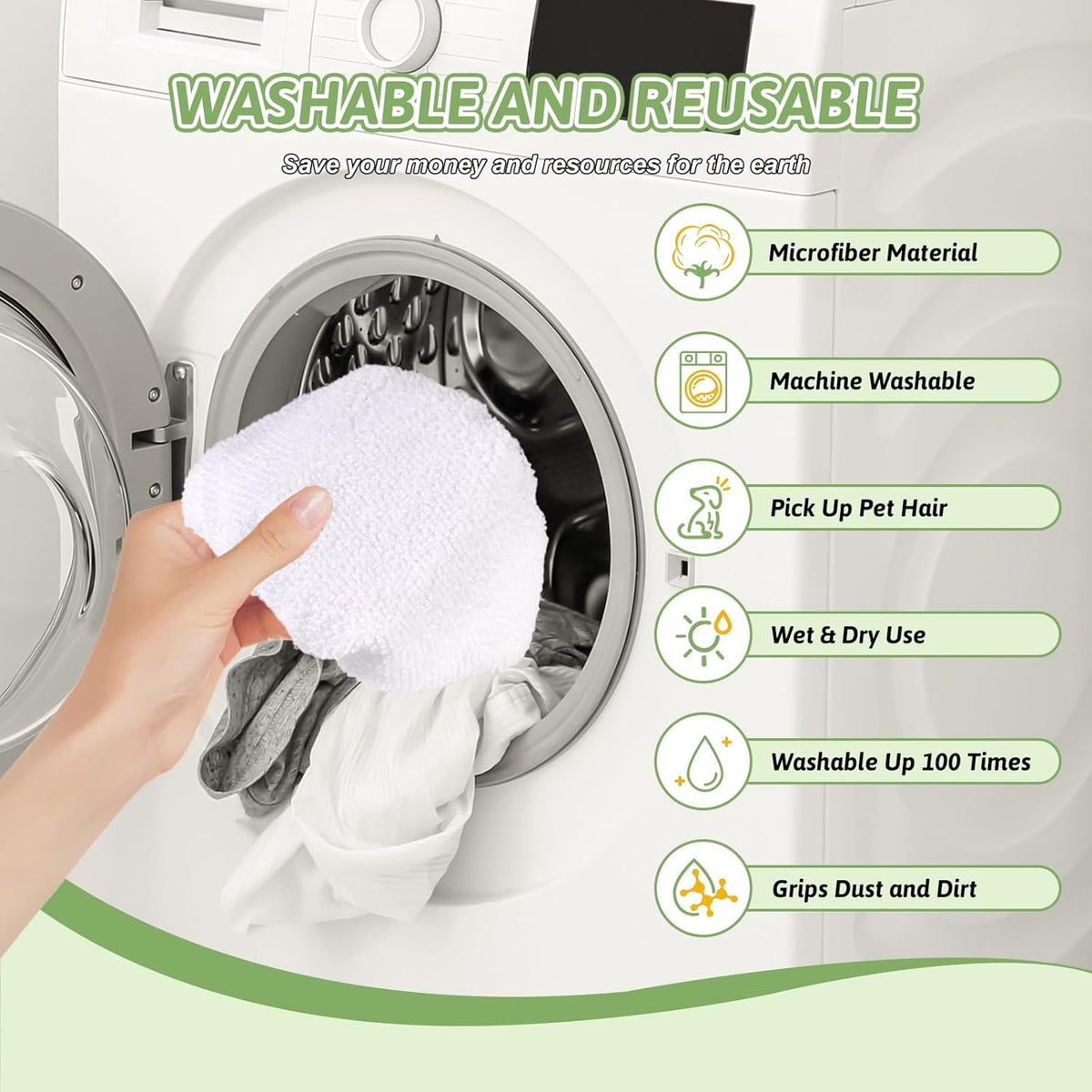 12Pack Microfiber Cloths for Handheld Steam Cleaner Compatible with Bissell Steam Shot, Comforday