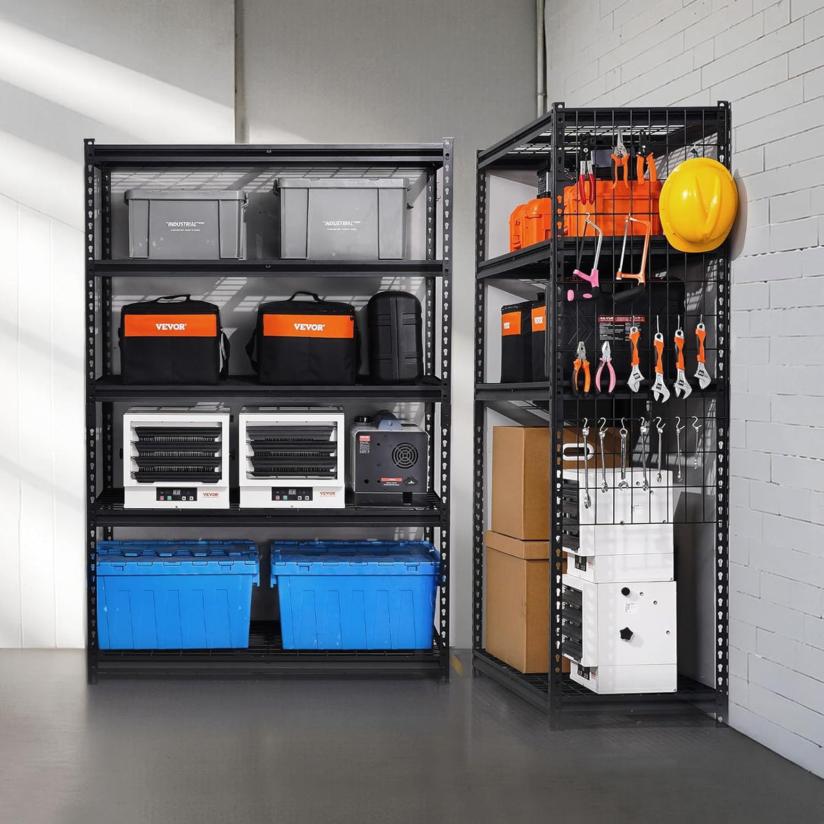 VEVOR Storage Shelves, 3000 lbs, 5 Tier Heavy Duty Garage Shelving, 20" D x 48" W x 72" H