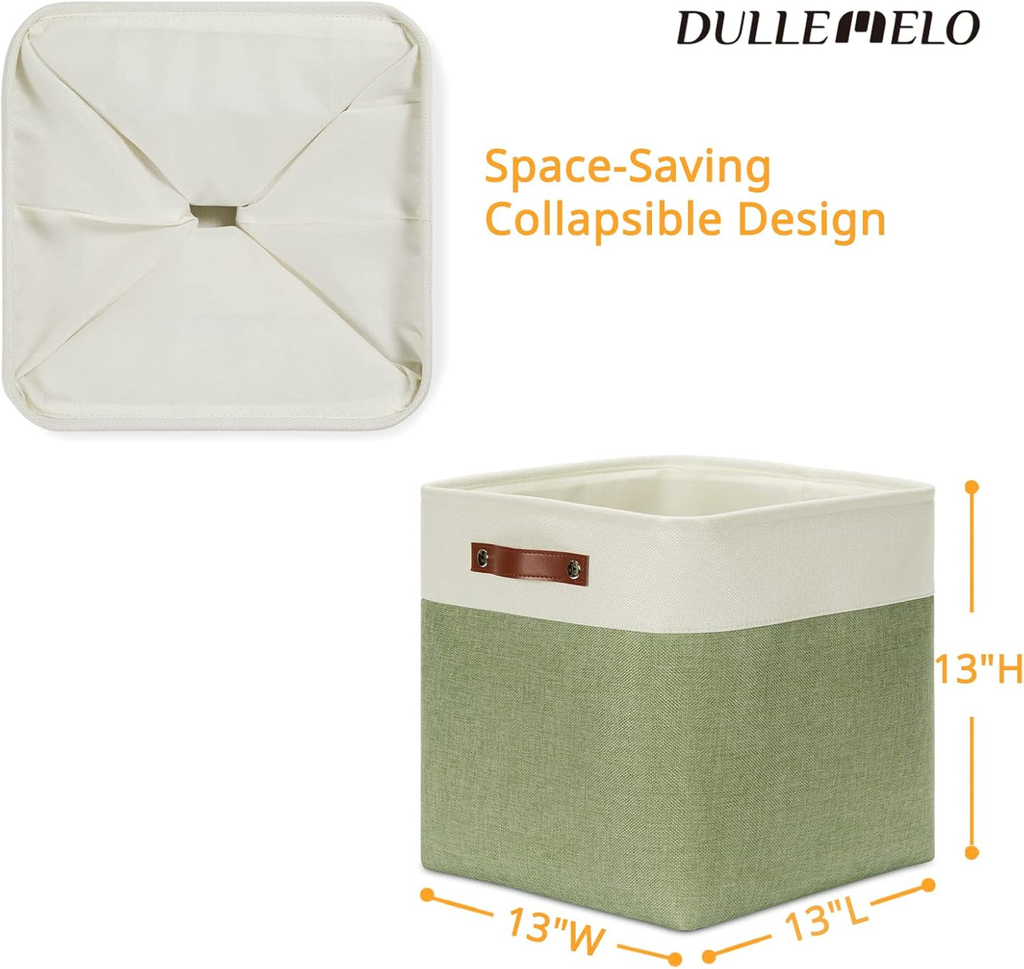 DULLEMELO Storage Baskets for Organizing, Linen Closet Organizers and Storage Baskets for Dog Toy