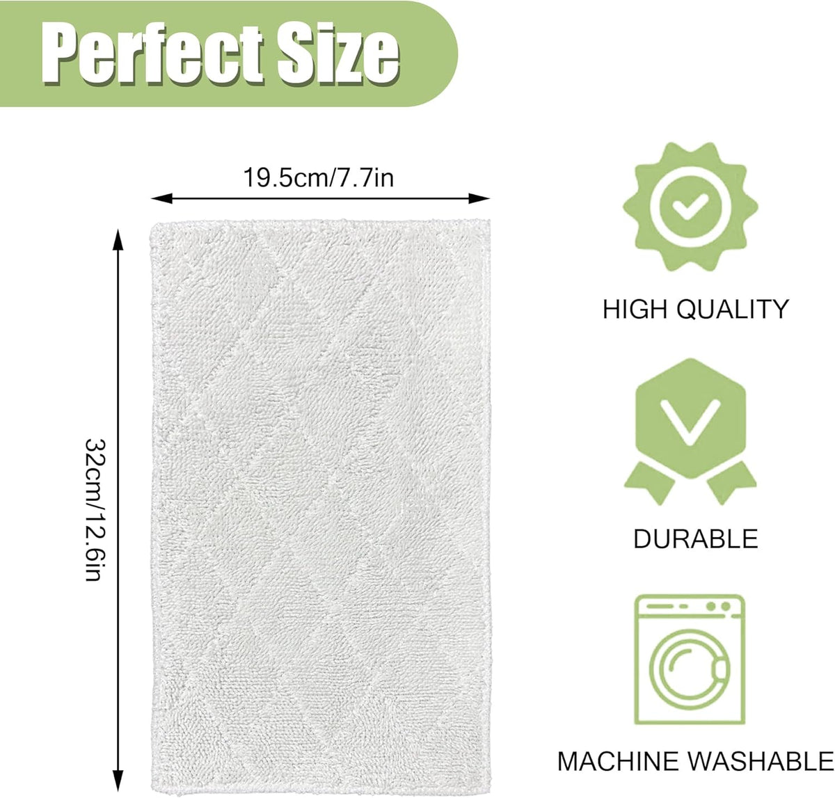 Light 'N' Easy Steam Mop Pads Replacement Reusable for S3601 S3101 S7326 7688ANB 7688ANW Floor