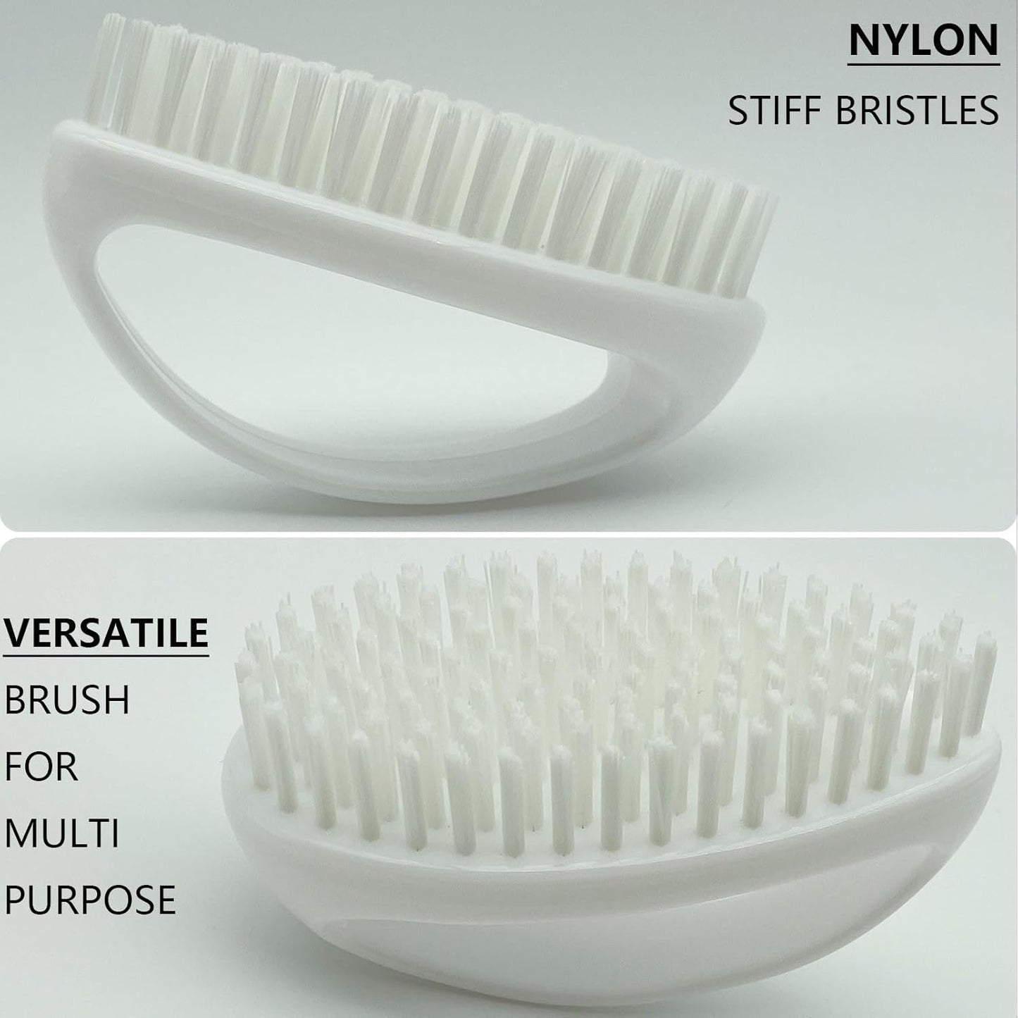 Scrub Brush for Cleaning Scrubbing Heavy Duty Stiff Nylon Bristles Cleaning Brush Multi-Purpose