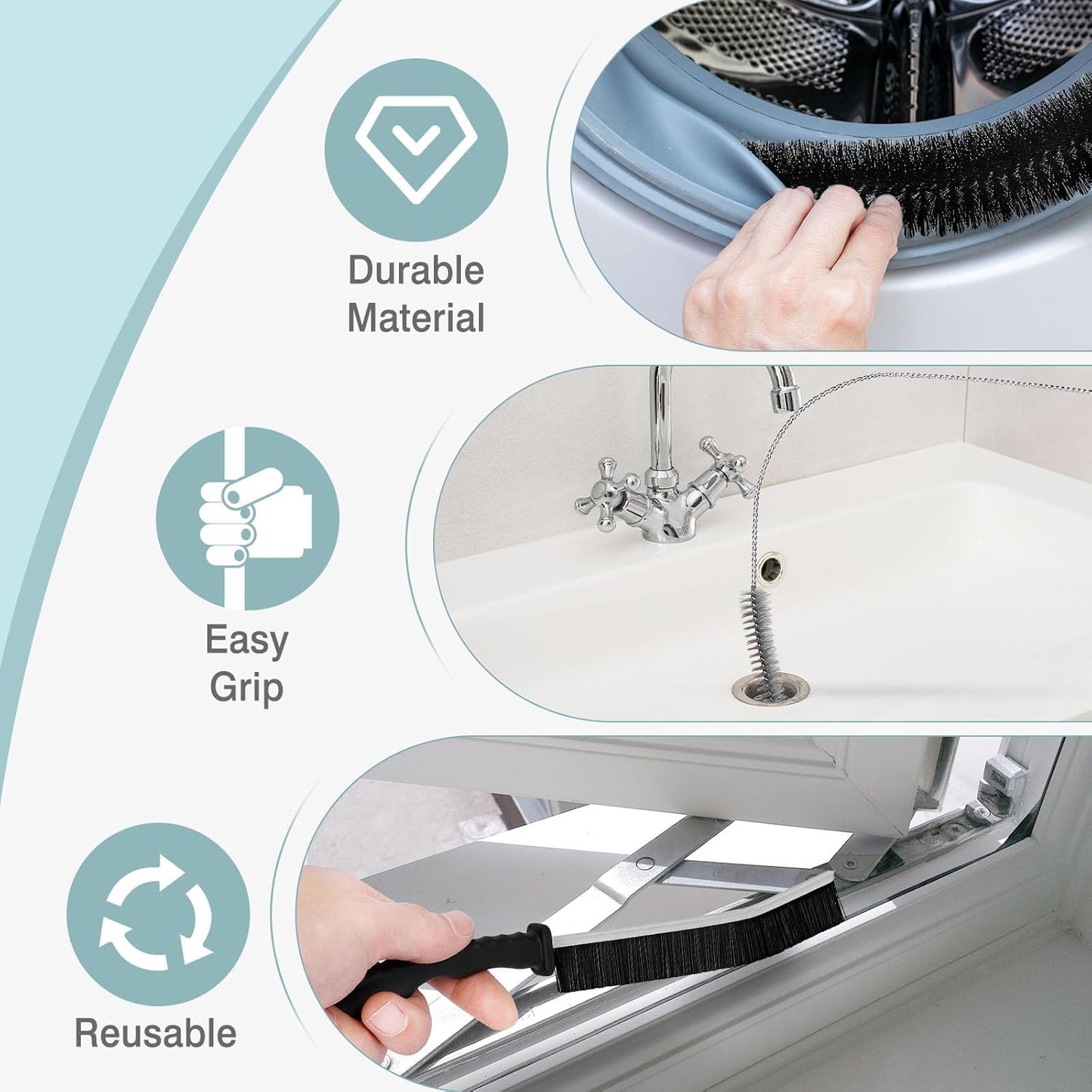 Dryer Cleaning Brush Vent Cleaner, Refrigerator Coil Cleaning Brush Clothes Trap Duct Remover
