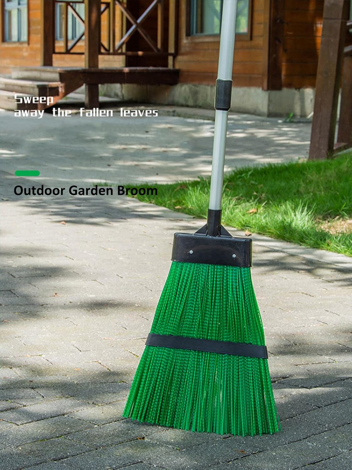 Courtyard Broom-Heavy Duty Broom Long Handle Outdoor Commercial Angle Broom for Courtyard Ourdoor