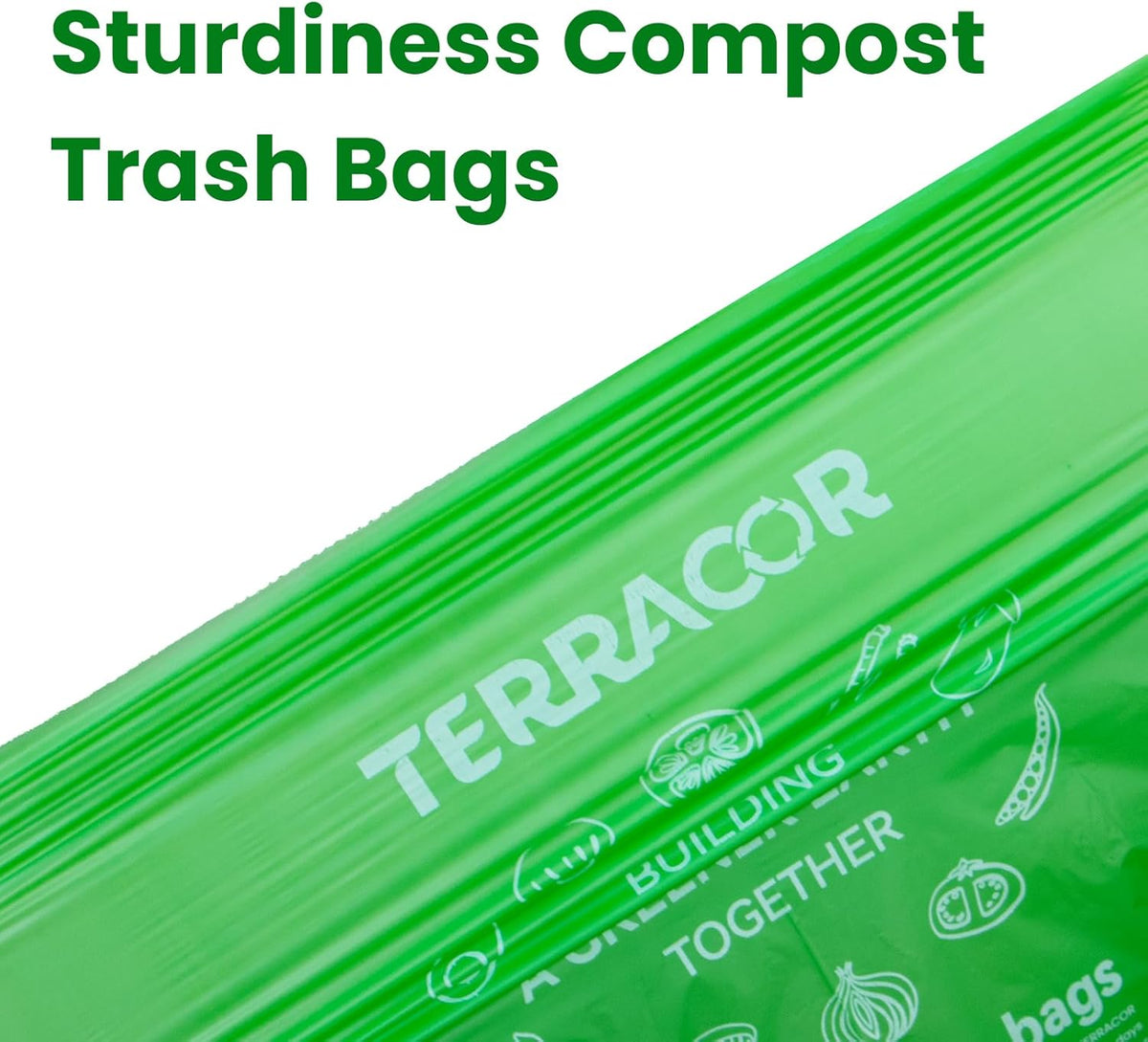 3 Gallon Compostable Trash Bags, 100 Bags Compost Bags for Countertop Bin, BPI Certified and Meet