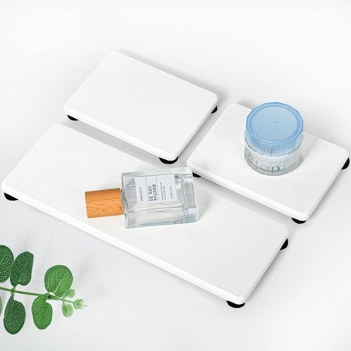 3PCS Stone Drying Tray, Water Absorbing Stone Tray for Sink, Stones Soap Trays, Fast Dry Diatomite