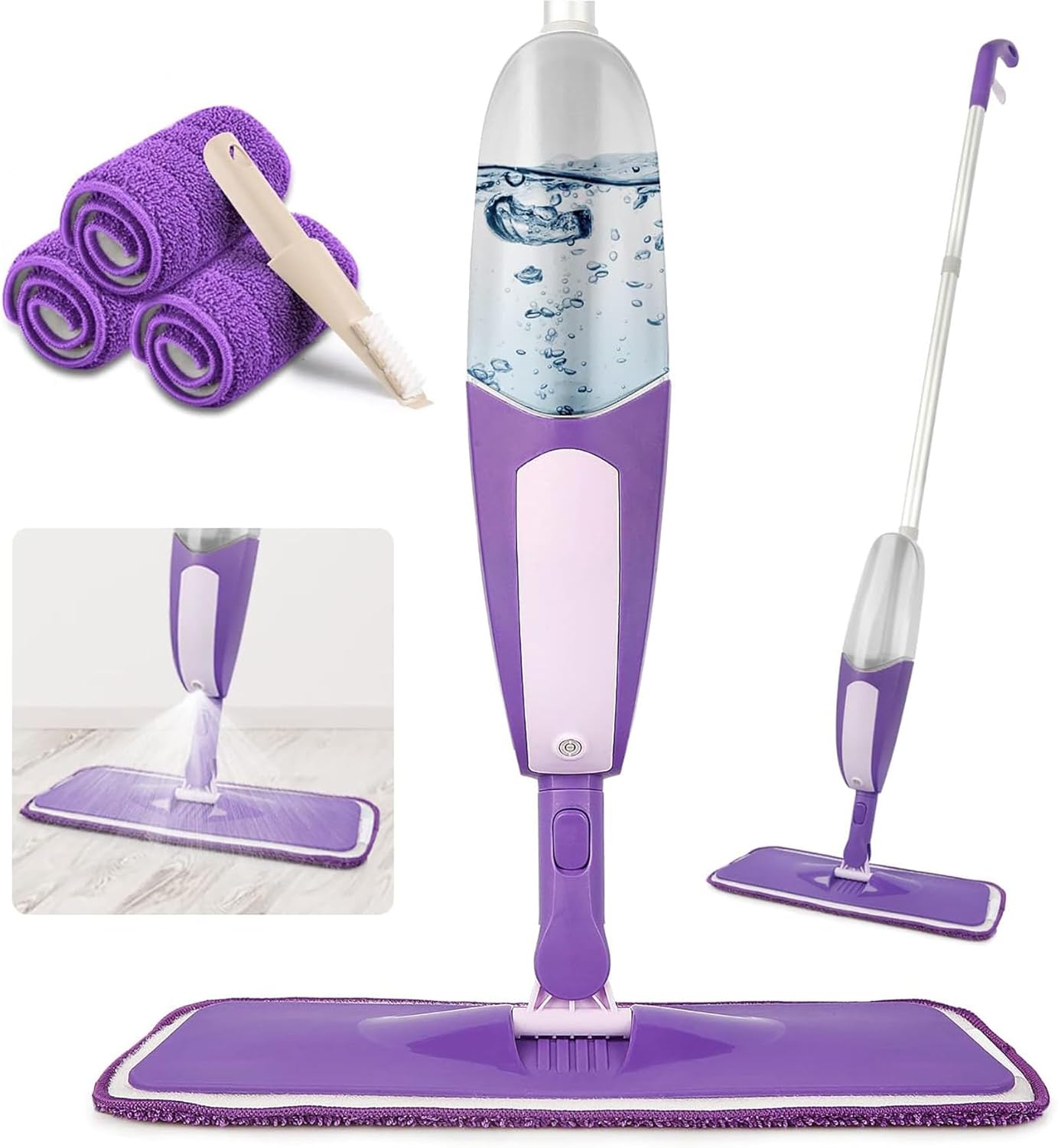 Spray Mop for Floor Cleaning - SEVENMAX Microfiber Floor Mop with 550ML Refillable Bottle 3