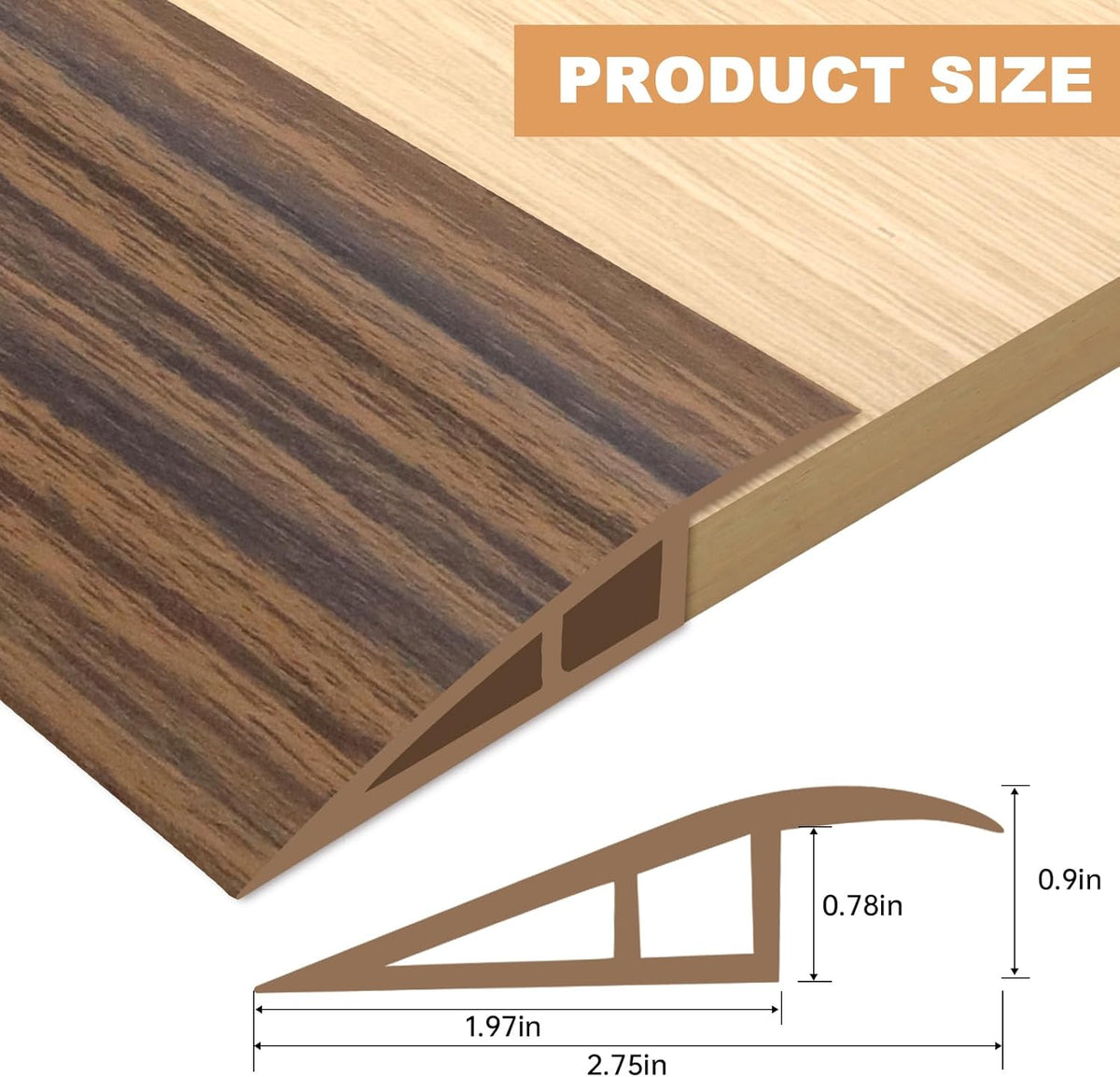Vinyl Door Threshold Flooring Transition Strip Self Adhesive Carpet Edging Strip for Laminate