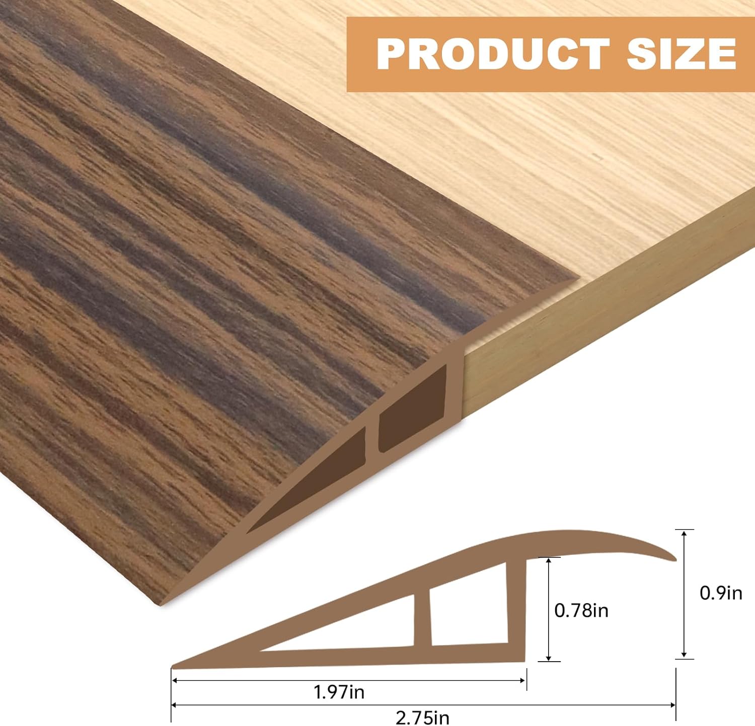 Vinyl Door Threshold Flooring Transition Strip Self Adhesive Carpet Edging Strip for Laminate