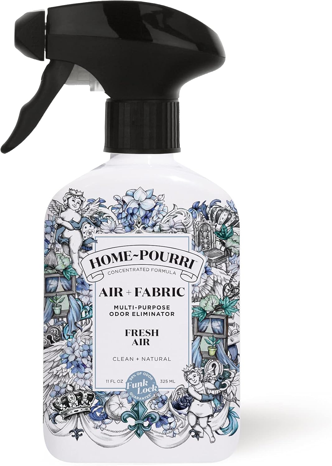 Home-Pourri Air + Fabric Multi-Purpose Odor Freshener Spray, 11 Fl Oz, Up to 570 Uses, Fresh Air