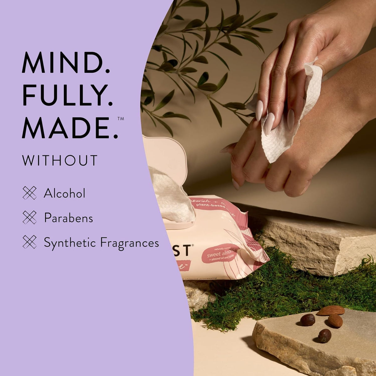 The Honest Company Hydrate and Cleanse Naturally Scented Wipes Cleansing Multi-Tasking Wipes 99%