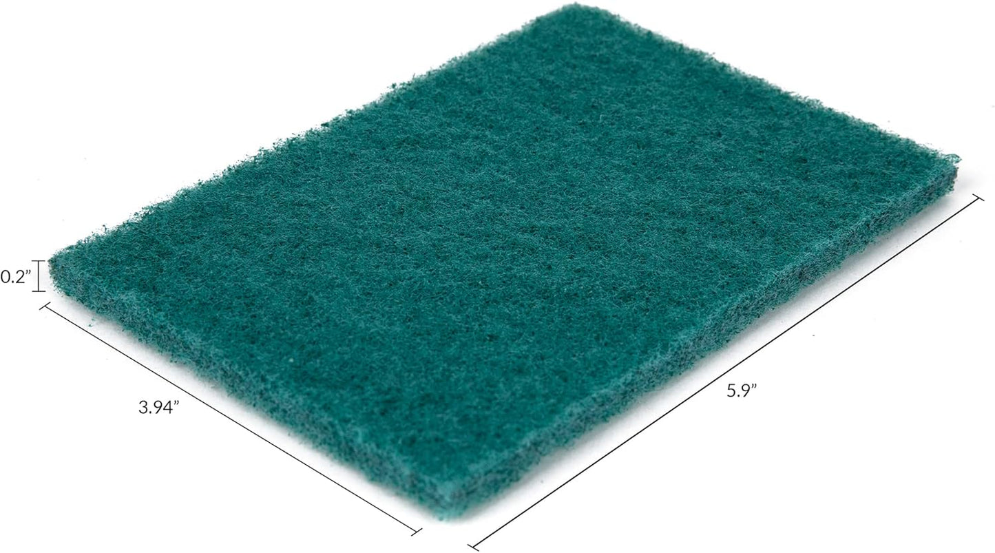 50 Pack Heavy Duty Green Scouring Pads 4x6 Inch – Large Non Scratch Scrub Pads Bulk for Kitchen