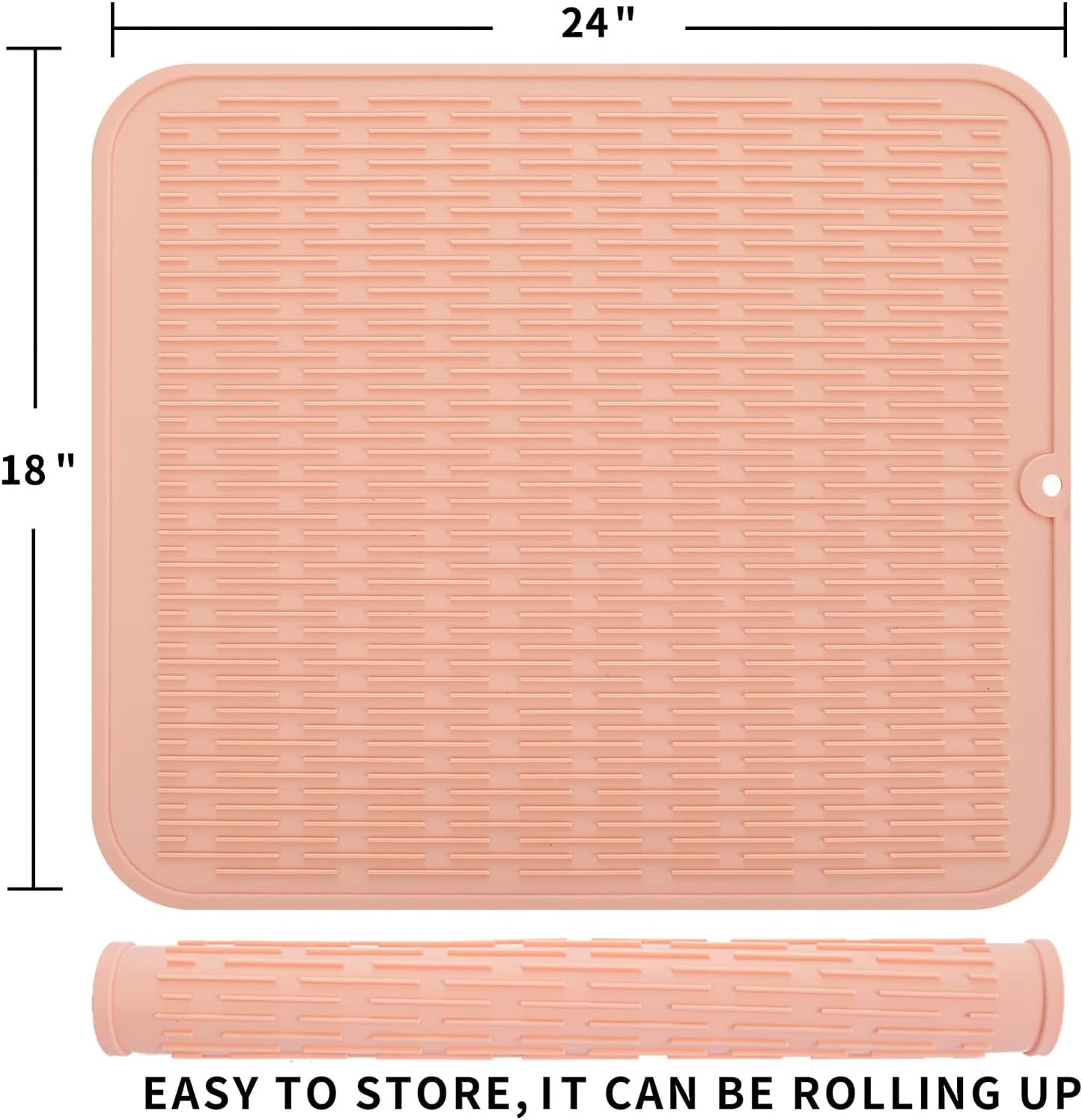 Silicone Dish Drying Mat for Multiple Usage,Easy clean,Eco-friendly,Heat-resistant Silicone Mat for