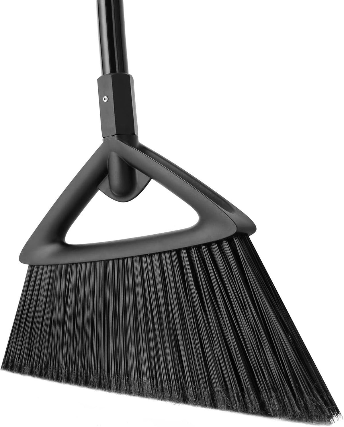 Eyliden Broom, Angle Broom with 57" Long Handle - Fit Heavy-Duty Cleaning, Also Works Well Fine