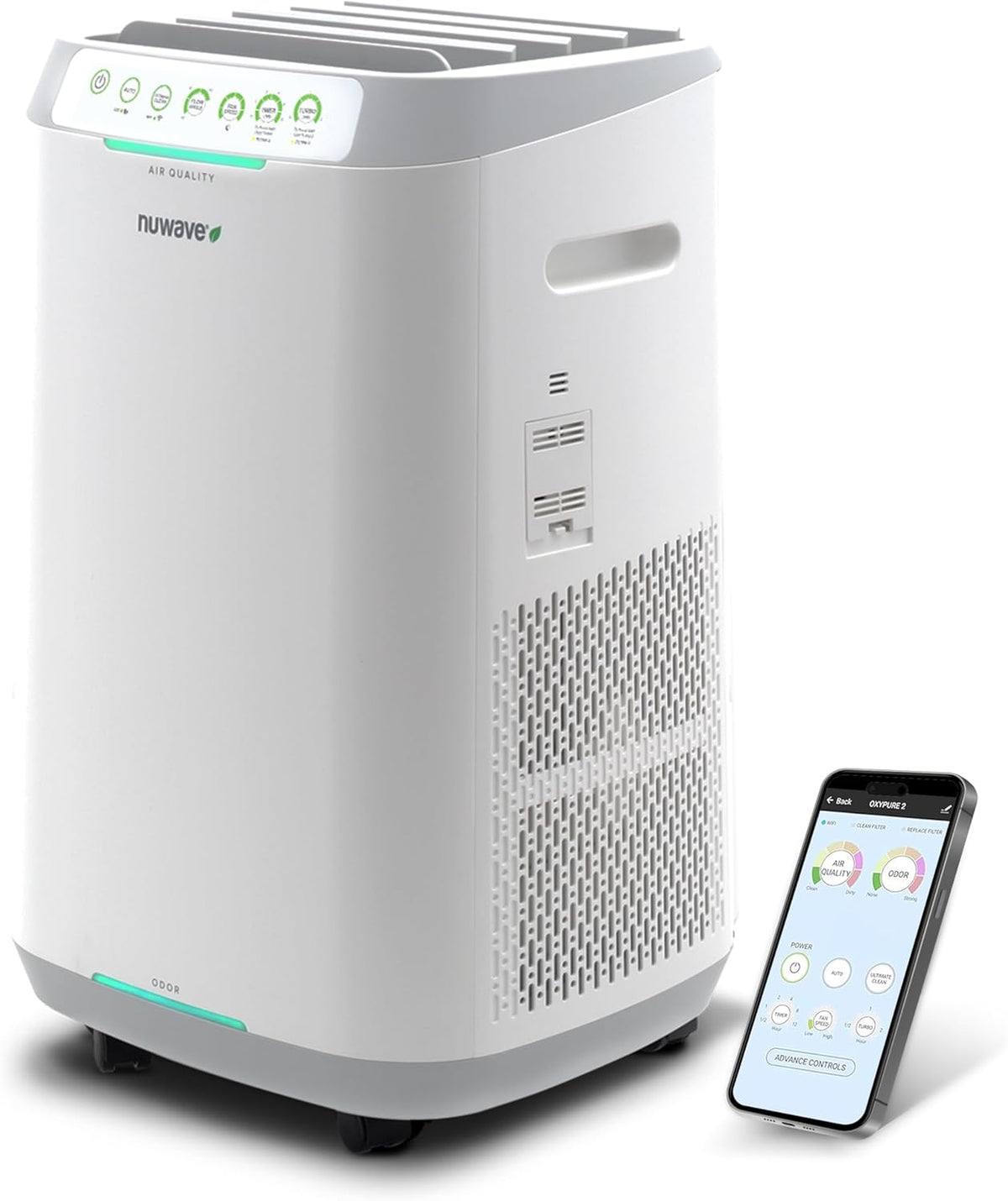 Nuwave Forever Air Purifier for Home Large Room Up to 2,002 Ft², Dual Sensors, 7 Easy to Clean &
