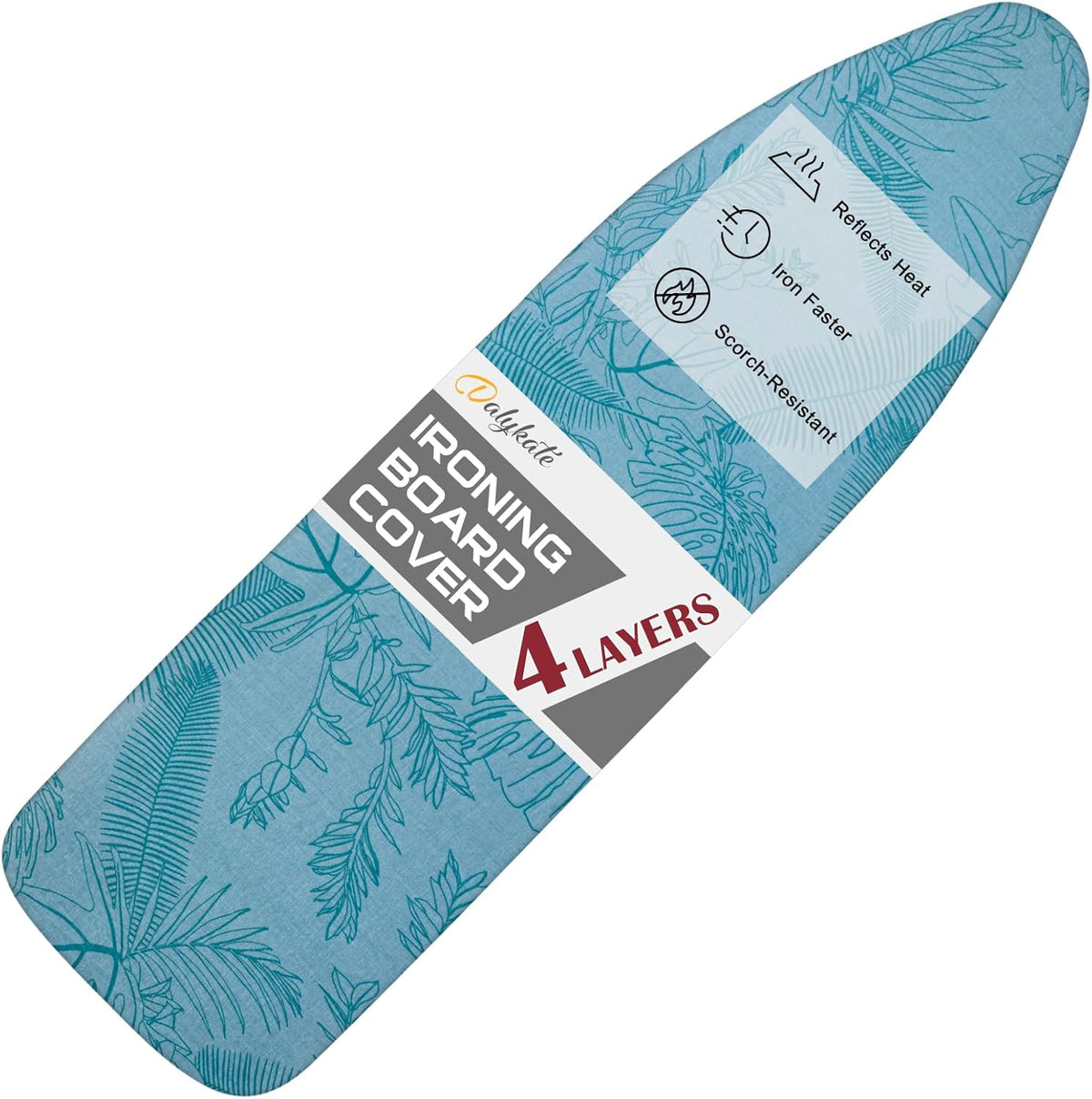 Dalykate Ironing Board Cover and Pad, 15" x 54", Thick Padding, Elastic Edge, Scorch & Stain