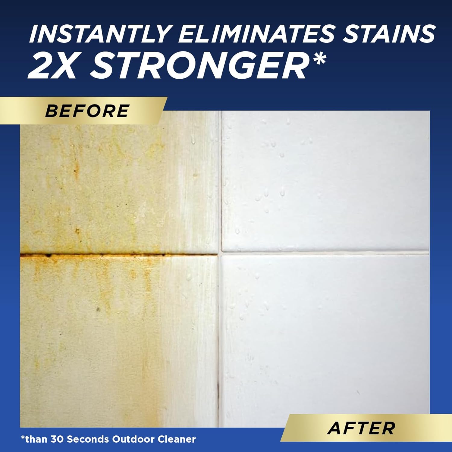 30 SECONDS Pro Mold and Mildew Stain Remover | Scrub Free | Brighter Results Instantly | Ready To