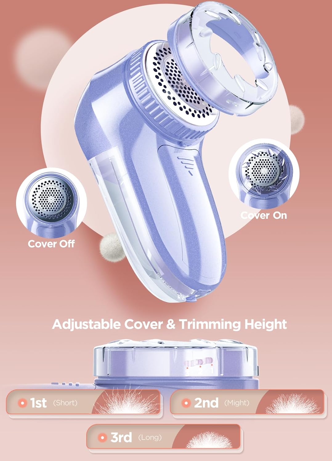 Bymore Fabric Shaver, Lint Remover, Lint Shaver Defuzzer Sweater Shaver for Clothes and Furniture