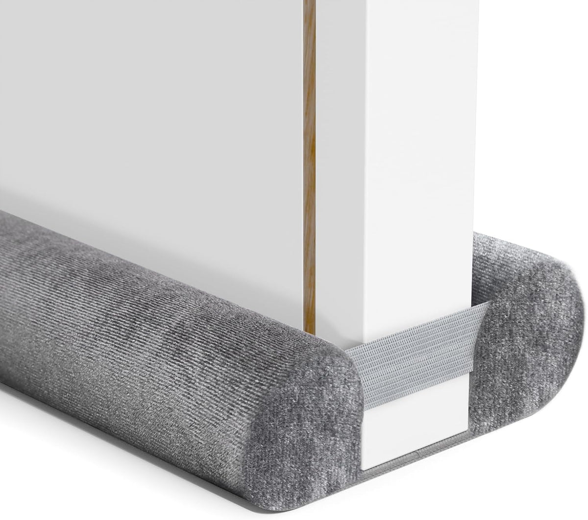 Door Draft Stopper for Bottom of Door, Under Door Gap Filler/Seal for Big Gap, No Folding Required