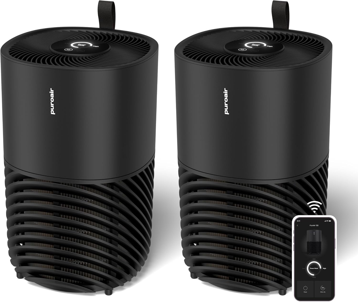PuroAir 130i Smart Air Purifiers for Home Large Rooms - Covers Up To 600 Sq Ft - Filters Up To