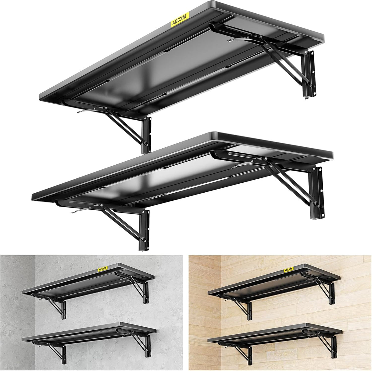 2pack-1.2x3ft Adjustable Rail Type Folding Storage Rack Shelf, Suitable for Garage, Storage Room