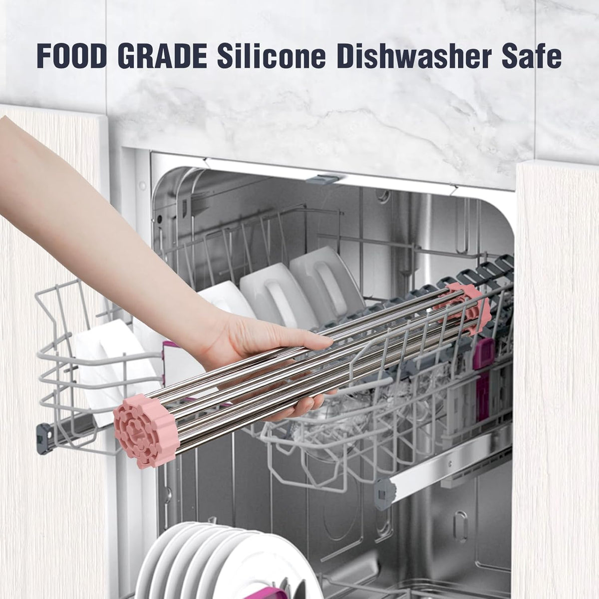 Tomorotec 17.7" x 12.5" Roll Up Dish Drying Rack Over Sink Drying Rack Sink Cover Kitchen Sink