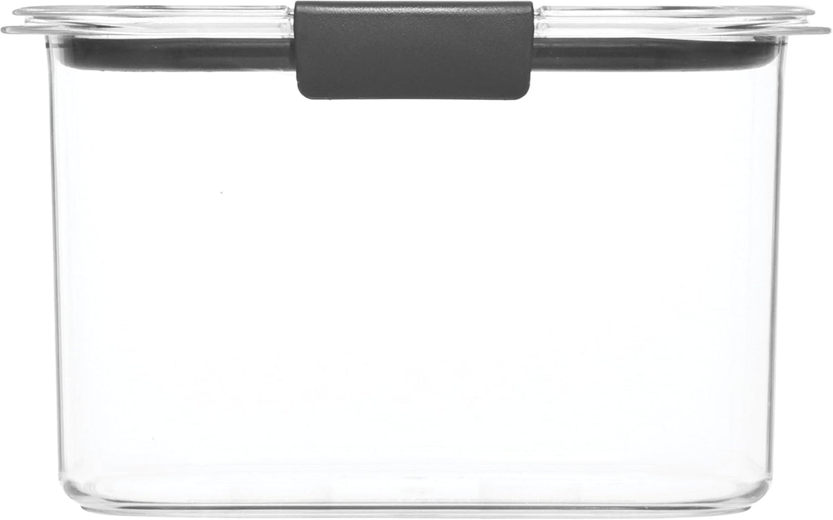 Rubbermaid Brilliance Pantry Airtight Food Storage Container, BPA-Free 7.8 Cup, Ideal for Brown