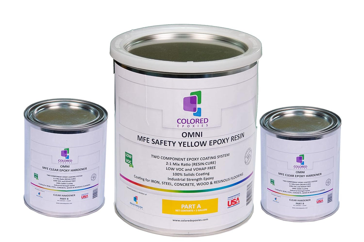 Colored Epoxies Safety Yellow Epoxy Resin for Bar Tops, Table Tops, Wood, Concrete, Epoxy Art &