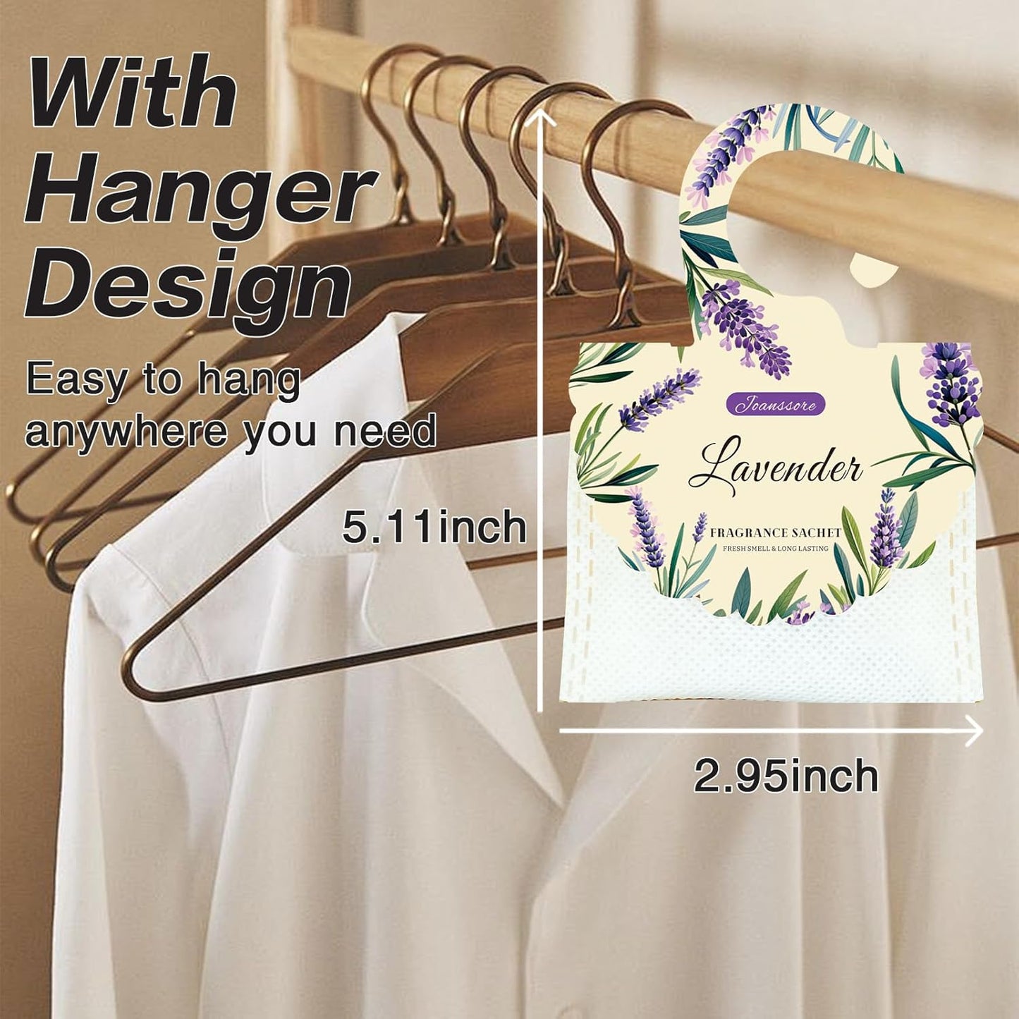 15 Packs Lavender Scented Sachets Bag for Drawers and Closets, Air Freshener for Home Fragrance