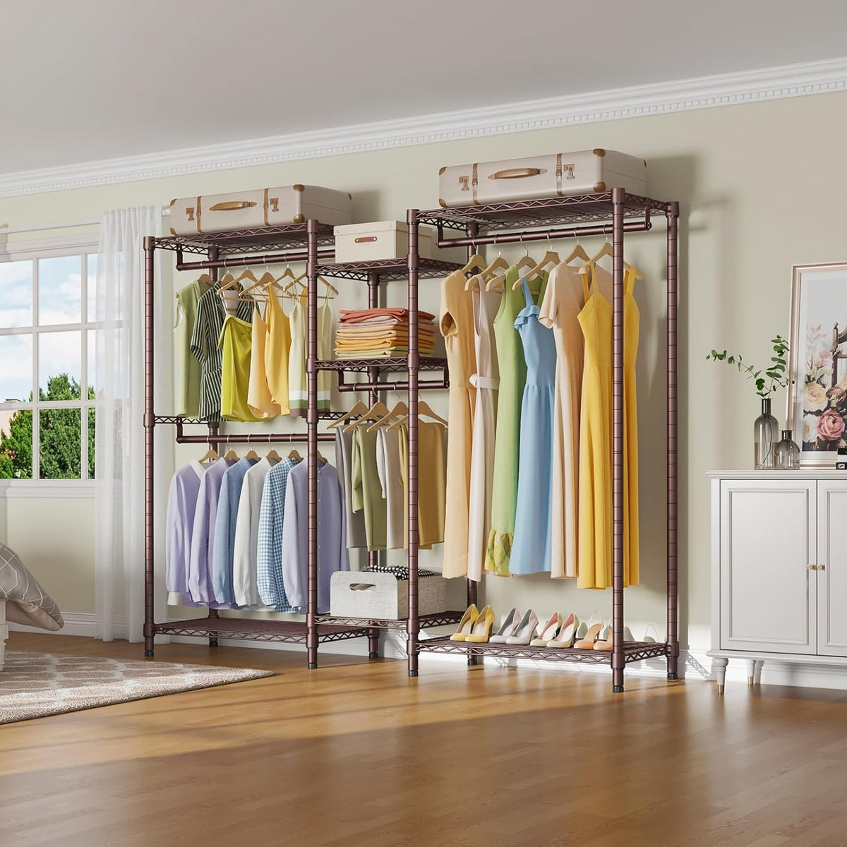 VIPEK Classic V6 Wire Garment Rack Heavy Duty Clothes Rack for Hanging Clothes, 5 Tiers